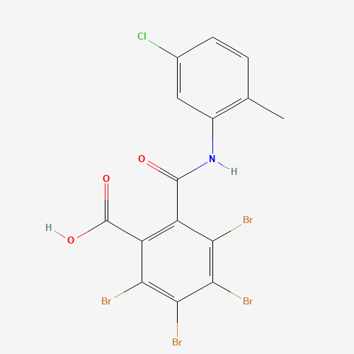 Molecular Structure of 196934-79-9 (5'-Chloro-2'-methyl-3,4,5,6-tetrabromophthalanilic acid)