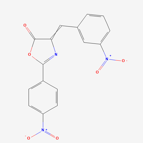 Molecular Structure of 299936-47-3 (2-(4-Nitrophenyl)-4-[(3-nitrophenyl)methylene]-5(4H)-oxazolone)
