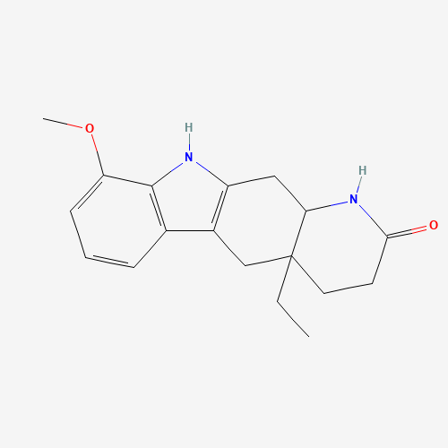 Molecular Structure of 99812-94-9 (4a-ethyl-9-methoxy-3,4,5,10,11,11a-hexahydro-1H-pyrido[2,3-b]carbazol-2-one)