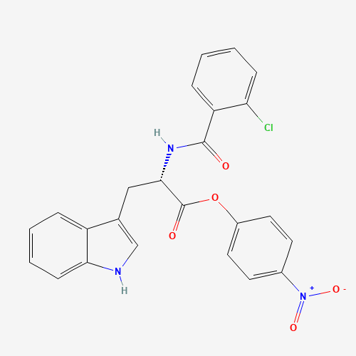 Molecular Structure of 1037422-45-9 (N-(2-Chlorobenzoyl)-L-tryptophan 4-nitrophenyl ester)