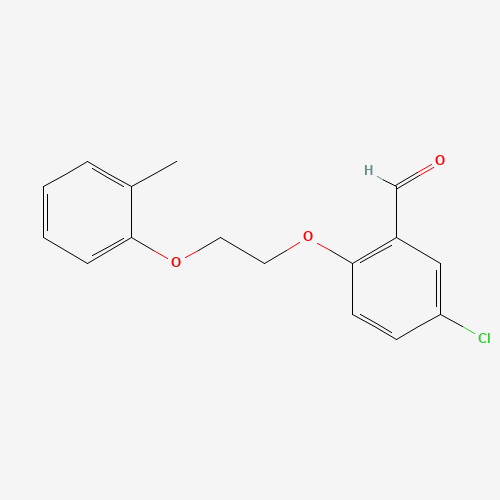 Molecular Structure of 299936-28-0 (5-Chloro-2-[2-(2-methylphenoxy)ethoxy]benzaldehyde)