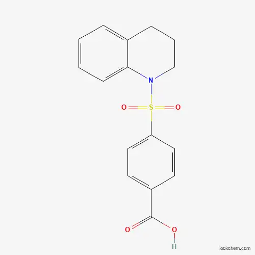 Molecular Structure of 324044-75-9 (4-(1,2,3,4-Tetrahydroquinoline-1-sulfonyl)benzoic acid)