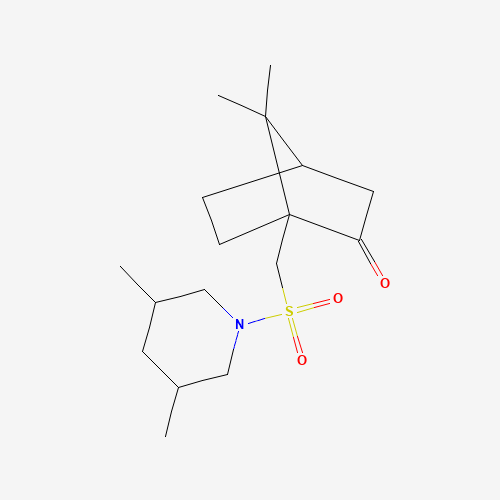 Molecular Structure of 1005127-35-4 (1-{[(3,5-Dimethylpiperidin-1-yl)sulfonyl]methyl}-7,7-dimethylbicyclo[2.2.1]heptan-2-one)
