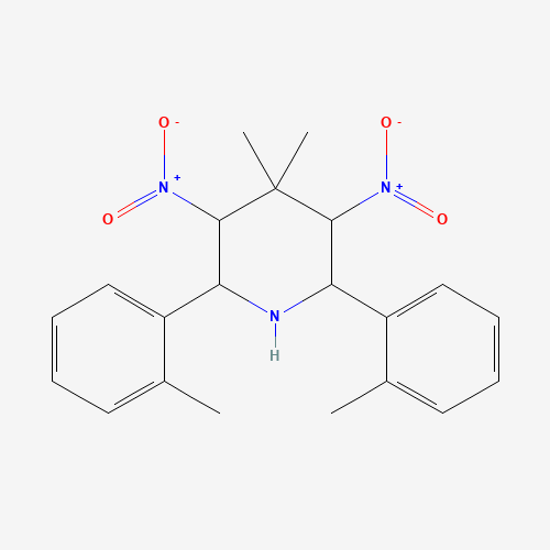 Molecular Structure of 1005270-73-4 (4,4-Dimethyl-2,6-bis(2-methylphenyl)-3,5-dinitropiperidine)