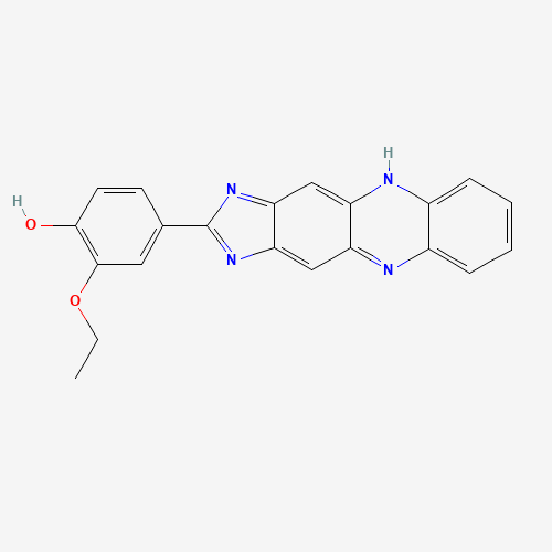 Molecular Structure of 114991-91-2 (2-Ethoxy-4-(1H-imidazo(4,5-B)phenazin-2-YL)phenol)