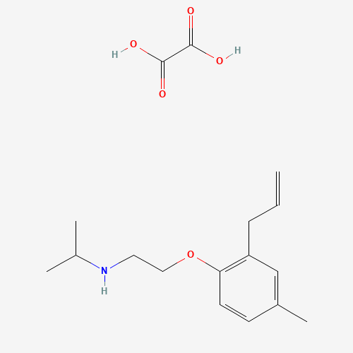 Molecular Structure of 1185103-29-0 (N-[2-(4-methyl-2-prop-2-enylphenoxy)ethyl]propan-2-amine;oxalic acid)