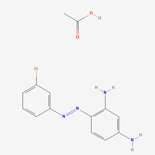 Molecular Structure of 1185240-86-1 (Acetic acid;4-[(3-bromophenyl)diazenyl]benzene-1,3-diamine)