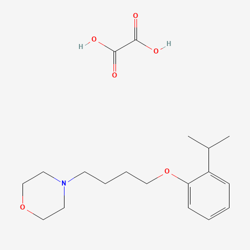Molecular Structure of 1185452-98-5 (Oxalic acid;4-[4-(2-propan-2-ylphenoxy)butyl]morpholine)