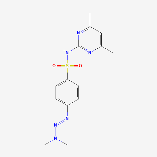 Molecular Structure of 1260157-00-3 (Benzenesulfonamide, N-(4,6-dimethyl-2-pyrimidinyl)-4-[(1E)-3,3-dimethyl-1-triazen-1-yl]-, ion(1-))