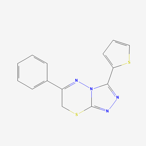 Molecular Structure of 128746-68-9 (6-phenyl-3-(2-thienyl)-7H-[1,2,4]triazolo[3,4-b][1,3,4]thiadiazine)