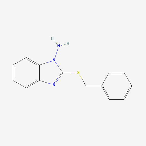 Molecular Structure of 151693-53-7 (2-[(Phenylmethyl)thio]-1H-benzimidazol-1-amine)