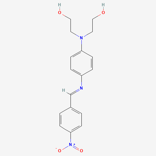 Molecular Structure of 152100-53-3 (4-(Bis(2-hydroxyethyl)amino)-N-(4-nitrobenzylidene)aniline)