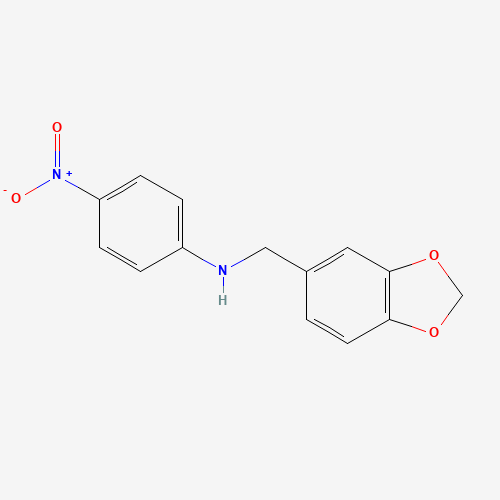 Molecular Structure of 191595-09-2 (N-(1,3-benzodioxol-5-ylmethyl)-4-nitroaniline)