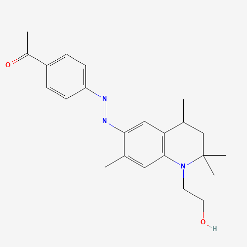 Molecular Structure of 194784-16-2 (6-(4-Acetylphenylazo)-1,2,3,4-tetrahydro-2,2,4,7-tetramethyl-1-quinolineethanol)