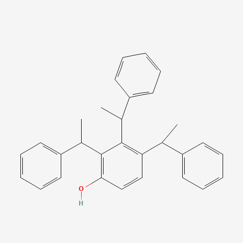 Molecular Structure of 1005255-31-1 (2,3,4-Tris(1-phenylethyl)phenol)