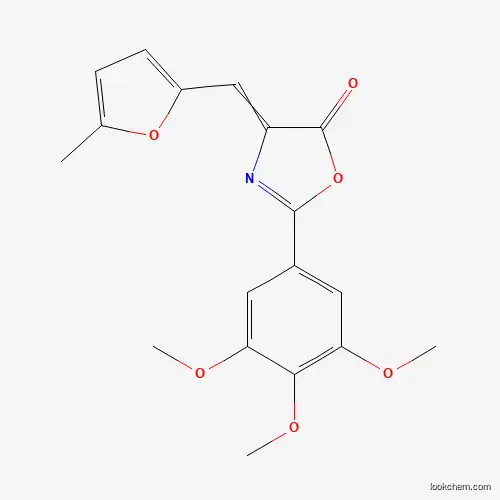 Molecular Structure of 299440-28-1 (4-[(5-Methyl-2-furanyl)methylene]-2-(3,4,5-trimethoxyphenyl)-5(4H)-oxazolone)