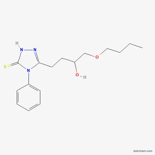 Molecular Structure of 301353-18-4 (3-(4-butoxy-3-hydroxybutyl)-4-phenyl-1H-1,2,4-triazole-5-thione)