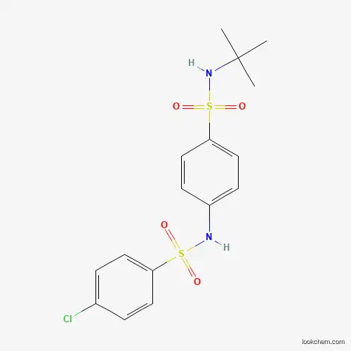 Molecular Structure of 519170-14-0 (N-[4-(tert-butylsulfamoyl)phenyl]-4-chlorobenzenesulfonamide)