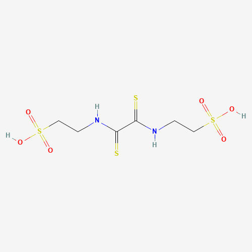 Molecular Structure of 19507-80-3 (2-((2-((2-Sulfoethyl)amino)-2-thioxoethanethioyl)amino)ethanesulfonic acid)