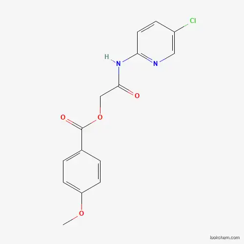 Molecular Structure of 852028-95-6 ([2-[(5-Chloropyridin-2-yl)amino]-2-oxoethyl] 4-methoxybenzoate)