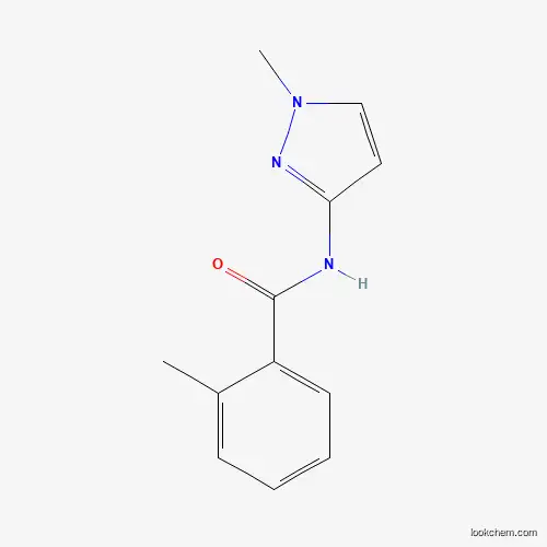 Molecular Structure of 1005615-84-8 (2-methyl-N-(1-methyl-1H-pyrazol-3-yl)benzamide)