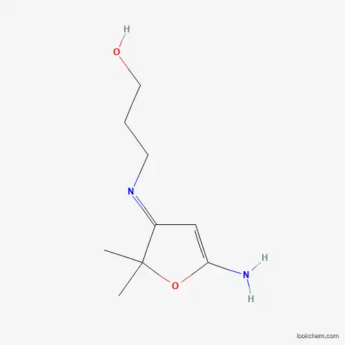 Molecular Structure of 136117-95-8 (3-[(2,5-Dihydro-5-imino-2,2-dimethyl-3-furanyl)amino]-1-propanol)