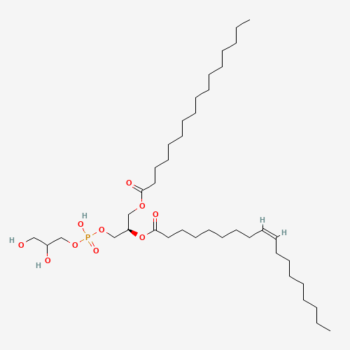 Molecular Structure of 185435-28-3 (1-Palmitoyl-2-oleoyl-sn-glycero-3-(phospho-rac-(1-glycerol)))