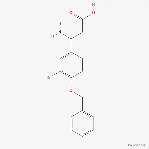 Molecular Structure of 299438-98-5 (3-Amino-3-[4-(benzyloxy)-3-bromophenyl]propanoic acid)