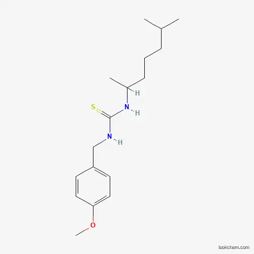 Molecular Structure of 690634-13-0 (1-(4-Methoxybenzyl)-3-(1,5-dimethylhexyl)thiourea)