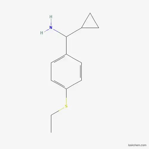 Molecular Structure of 902742-38-5 (alpha-Cyclopropyl-4-(ethylthio)benzenemethanamine)