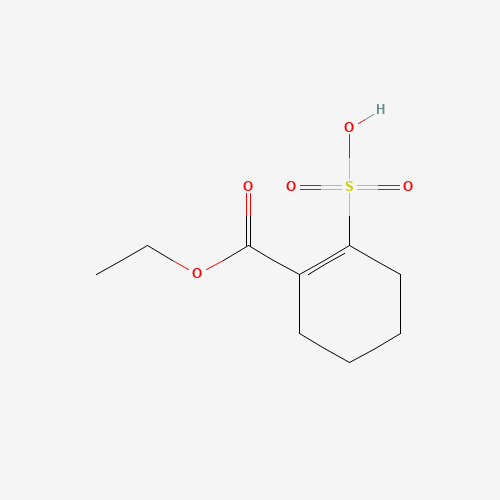 Molecular Structure of 1007028-46-7 (2-(Ethoxycarbonyl)cyclohex-1-ene-1-sulfonic acid)