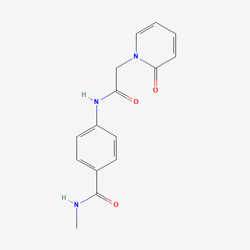 Molecular Structure of 1017147-56-6 (N-[4-[(Methylamino)carbonyl]phenyl]-2-oxo-1(2H)-pyridineacetamide)