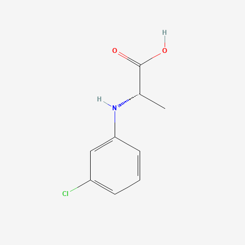 Molecular Structure of 103678-27-9 (N-(3-Chlorophenyl)-L-alanine)