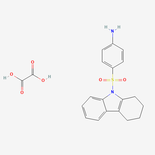 Molecular Structure of 1037405-04-1 (Benzenamine, 4-((1,2,3,4-tetrahydro-9H-carbazol-9-yl)sulfonyl)-, ethanedioate (1:1))