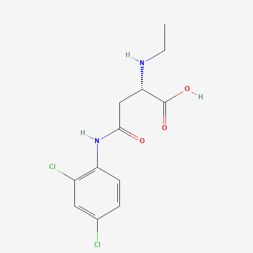 Molecular Structure of 1037535-51-5 (L-Asparagine, N-(2,4-dichlorophenyl)-N2-ethyl-)