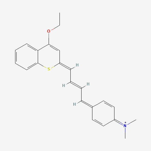 Molecular Structure of 123135-28-4 (2-[4-[4-(Dimethylamino)phenyl]-1,3-butadien-1-yl]-4-ethoxy-1-benzothiopyrylium)
