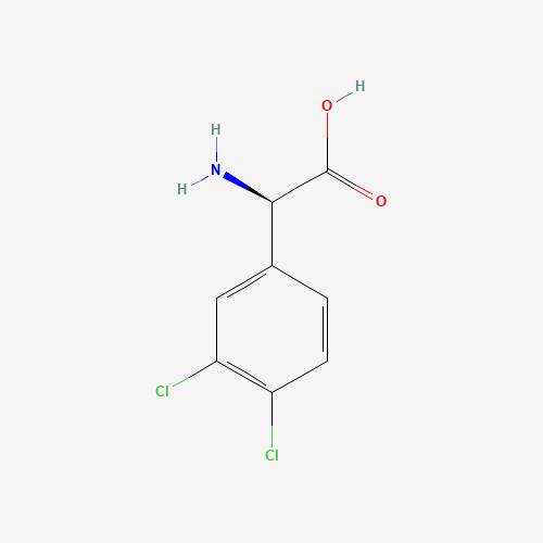 Molecular Structure of 1241683-83-9 ((R)-2-Amino-2-(3,4-dichlorophenyl)acetic acid)