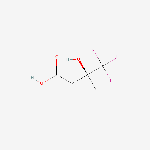 Molecular Structure of 156594-11-5 ((3S)-4,4,4-trifluoro-3-hydroxy-3-methylbutanoic acid)