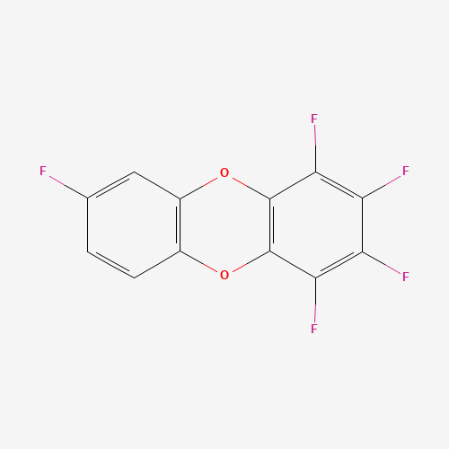 Molecular Structure of 161586-35-2 (1,2,3,4,7-Pentafluorodibenzo-p-dioxin)
