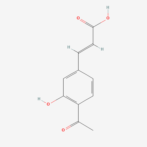 Molecular Structure of 199679-42-0 (3-(4-Acetyl-3-hydroxyphenyl)acrylic acid)
