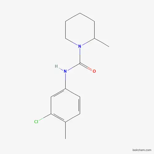 Molecular Structure of 60465-03-4 (N-(3-Chloro-4-methylphenyl)-2-methyl-1-piperidinecarboxamide)