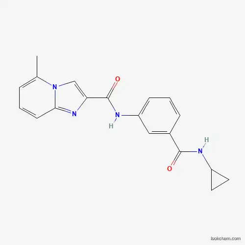 Molecular Structure of 878573-97-8 (N-[3-(cyclopropylcarbamoyl)phenyl]-5-methylimidazo[1,2-a]pyridine-2-carboxamide)