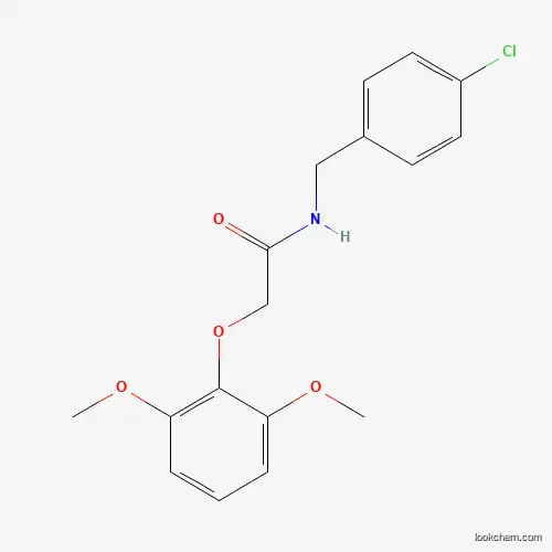 Molecular Structure of 879181-61-0 (N-[(4-chlorophenyl)methyl]-2-(2,6-dimethoxyphenoxy)acetamide)
