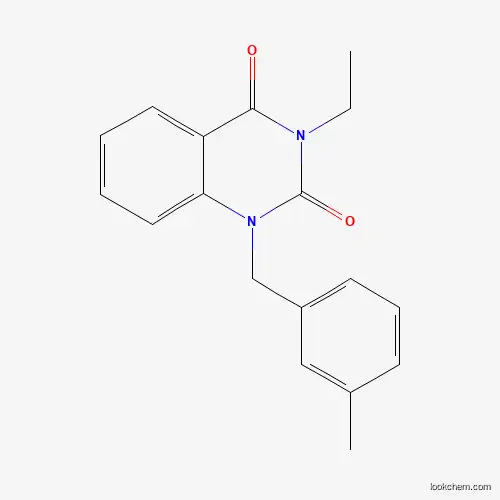 Molecular Structure of 886155-48-2 (3-Ethyl-1-[(3-methylphenyl)methyl]quinazoline-2,4-dione)
