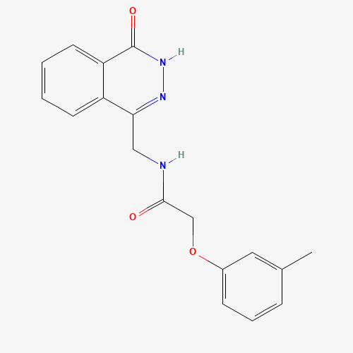 Molecular Structure of 899984-98-6 (2-(3-methylphenoxy)-N-[(4-oxo-3H-phthalazin-1-yl)methyl]acetamide)