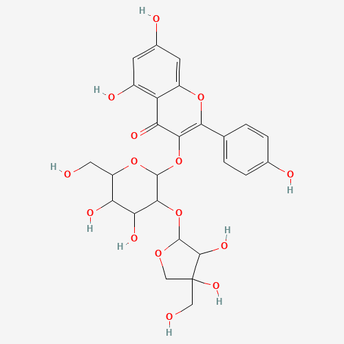 Molecular Structure of 99816-59-8 (Kaempferol 3-[apiosyl-(1->2)-galactoside])