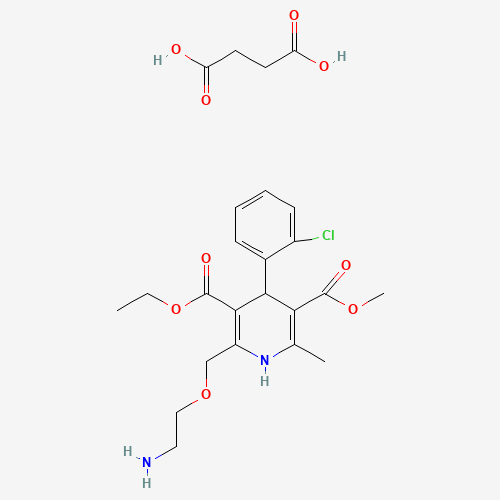 Molecular Structure of 1006709-49-4 (butanedioic acid;3-O-ethyl 5-O-methyl 2-(2-aminoethoxymethyl)-4-(2-chlorophenyl)-6-methyl-1,4-dihydropyridine-3,5-dicarboxylate)