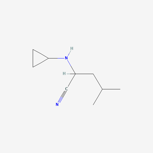Molecular Structure of 1021417-80-0 (2-(Cyclopropylamino)-4-methylpentanenitrile)