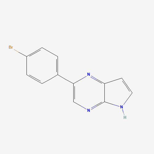 Molecular Structure of 1026456-28-9 (2-(4-bromophenyl)-5H-pyrrolo[2,3-b]pyrazine)
