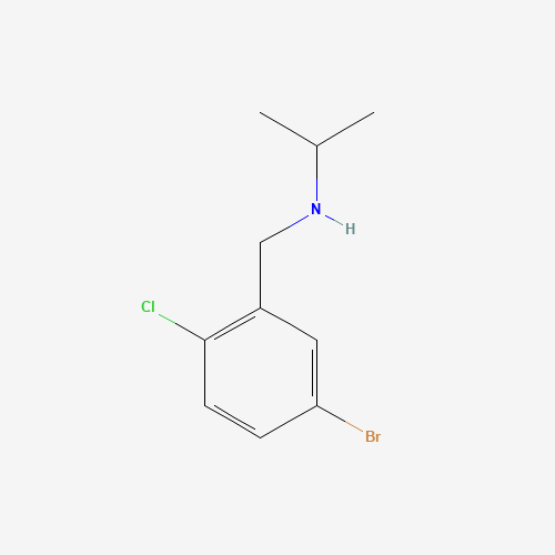 Molecular Structure of 1096875-97-6 ([(5-Bromo-2-chlorophenyl)methyl](propan-2-yl)amine)